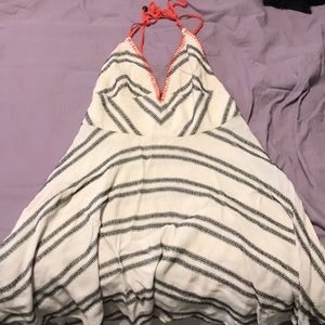 Urban Outfitters black/white/coral dress